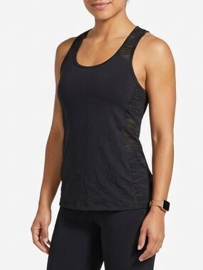 Victoria Sport Tank Top Black Mesh Racerback Athletic Workout XS